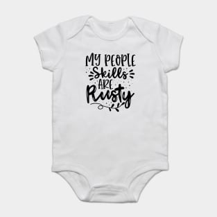 My people skills are rusty - Supernatural castiel Quote Baby Bodysuit